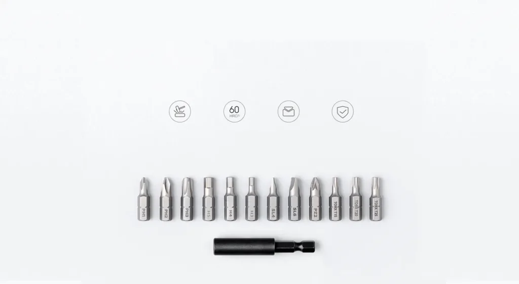 Οι 12 μύτες S2 του Mi Cordless Screwdriver