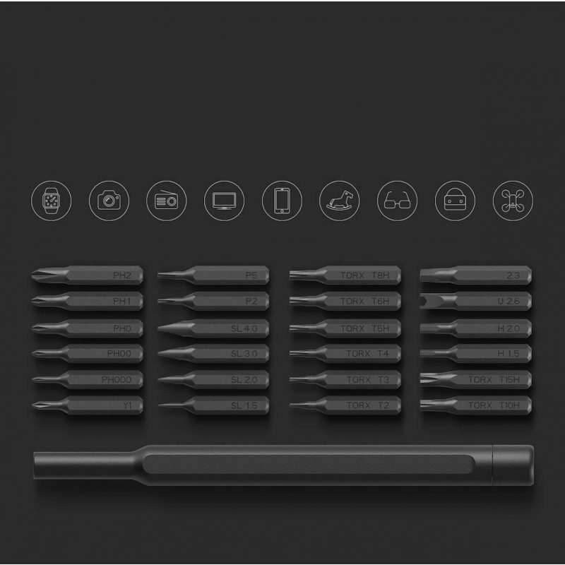 Xiaomi Mi Screwdriver Κατσαβίδι με Μύτες 25 τμχ (BHR4680GL) – εικόνα 1