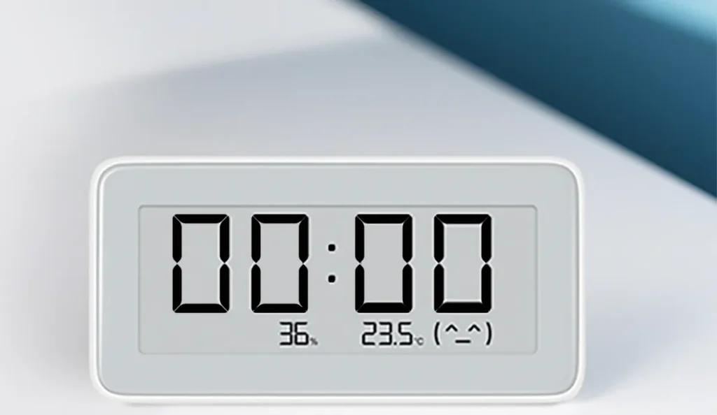 Η οθόνη e-ink του Xiaomi Temperature and Humidity Monitor Clock