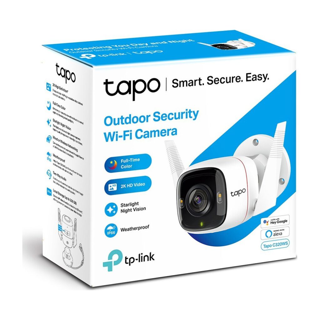 TP-Link Ασύρματη IP Camera Αδιάβροχη Tapo C320WS 2K V2 (TAPO C320WS) – εικόνα 1