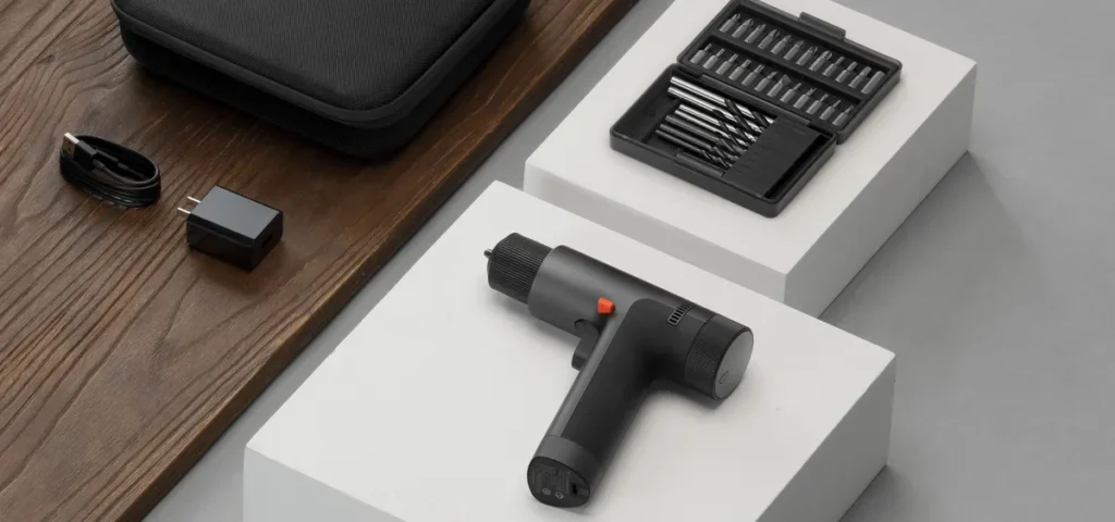 Xiaomi Mi Smart Electric Cordless Drill Black 12V EU (BHR5510GL) Το δραπανοκατσάβιδο Xiaomi με μύτες και θήκη