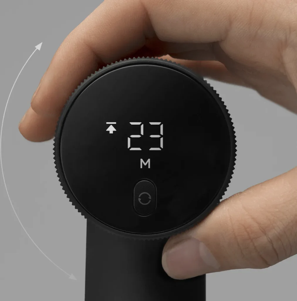Xiaomi Mi Smart Electric Cordless Drill Black 12V EU (BHR5510GL) Οθόνη και επιλογέας 30 βαθμίδων του δραπάνου