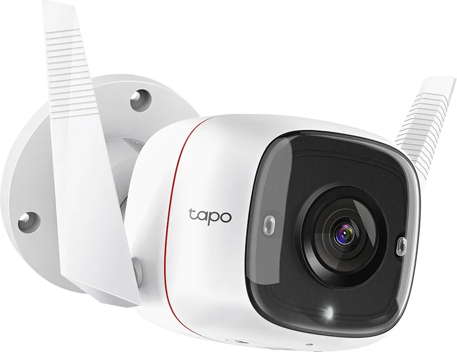 TP-Link Ασύρματη IP Camera Αδιάβροχη Tapo C310 V2 (TPC310) TP-Link Tapo C310 με τις δύο κεραίες και τη βάση στήριξης