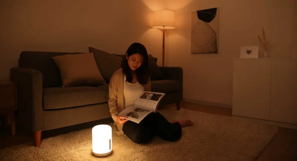 Διάβασμα με το φως του Mi Bedside Lamp 2