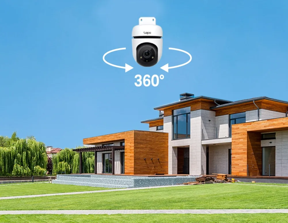 TP-Link Ασύρματη IP Camera Αδιάβροχη Tapo C500 V1 (TPC500) Tapo C500 με περιστροφή 360° πάνω από σπίτι