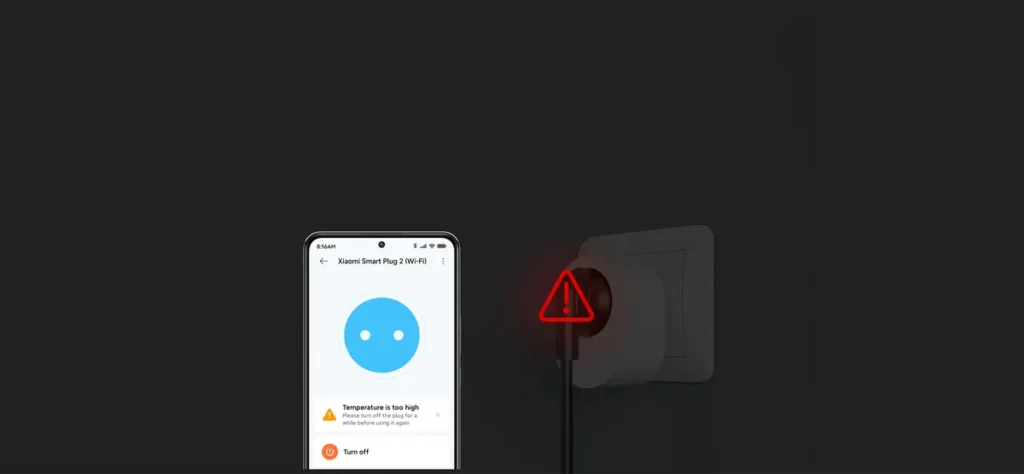 Xiaomi Mi Smart Power Plug 2 WiFi White (BHR6868EU) Ειδοποίηση στην εφαρμογή για την Xiaomi Smart Plug 2