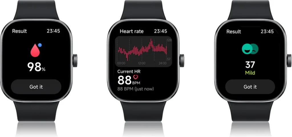 Μετρήσεις SpO2 και καρδιακών παλμών στο Redmi Watch 4