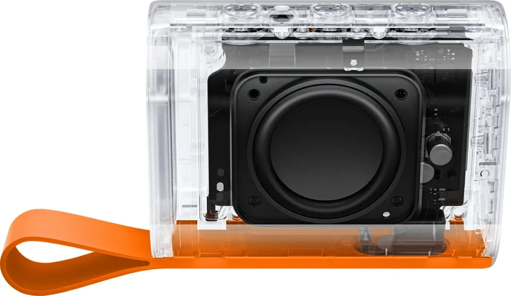 Xiaomi Sound Pocket Bluetooth Speaker Black (QBH4269GL) Εσωτερικό του Xiaomi Sound Pocket με το μεγάφωνο