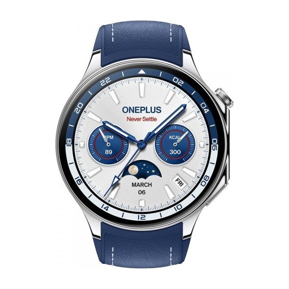 OnePlus Watch 2 Stainless Steel 47mm Nordic Blue Edition (5491100076) – εικόνα 1