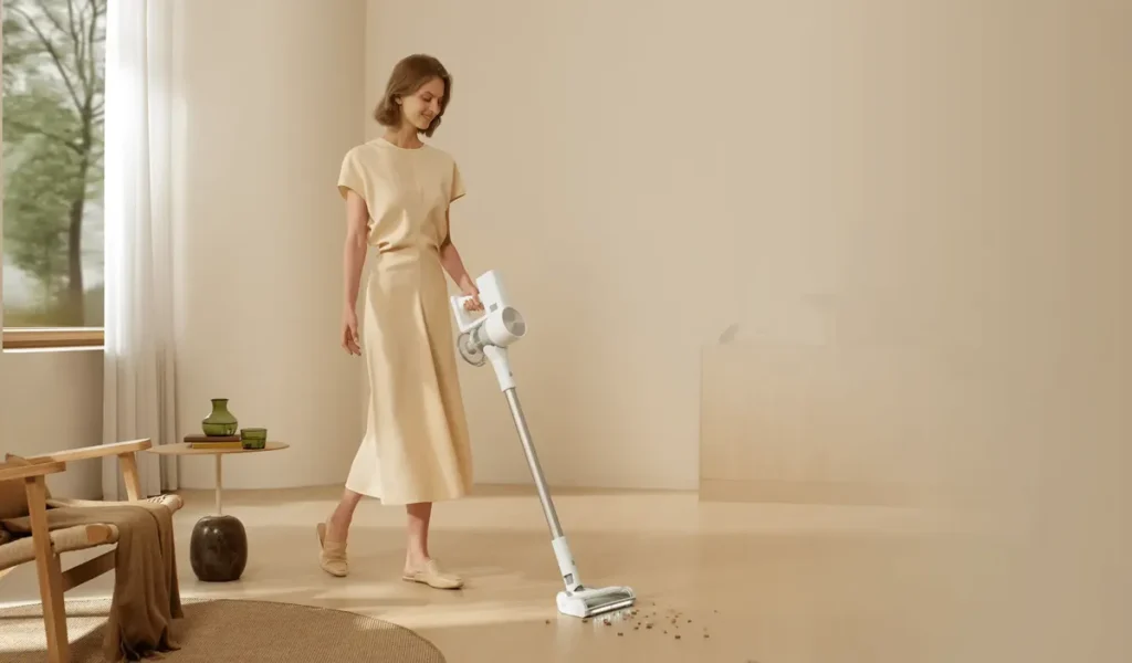 Xiaomi Vacuum Cleaner G20 σε χρήση στο σαλόνι