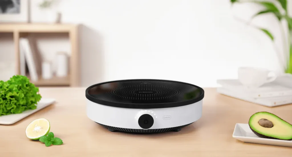 Επαγωγική εστία Xiaomi Induction Cooker Lite σε τραπέζι κουζίνας