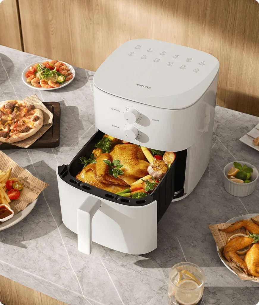 Xiaomi Mi Air Fryer με Αποσπώμενο Κάδο 6lt White (BHR8588EU) Φαγητά γύρω από τη φριτέζα αέρος Xiaomi Essential 6L