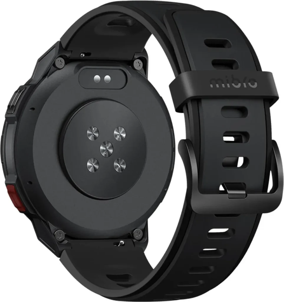 Smartwatch Xiaomi Mibro GS Pro Black (13134460) Πίσω πλευρά του Mibro GS Pro με αισθητήρα παλμών