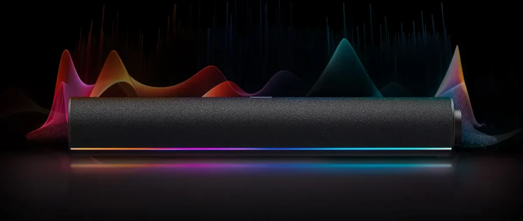 RGB φωτισμός του Xiaomi Desktop Speaker που ακολουθεί τη μουσική