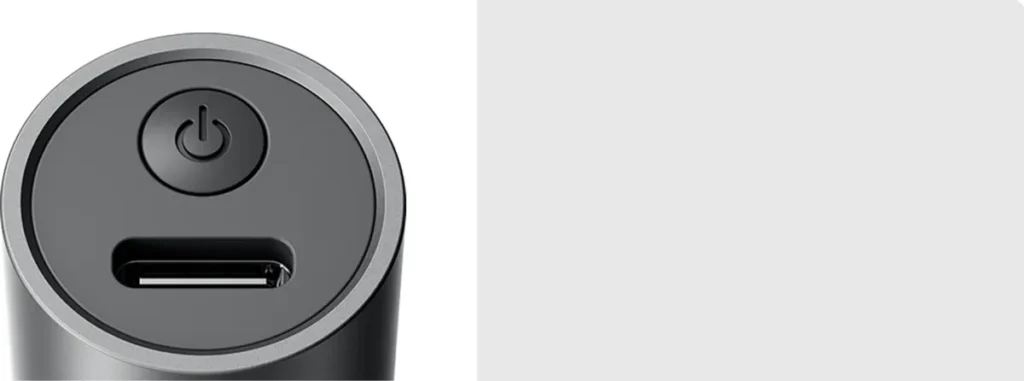 Xiaomi Nose Hair Trimmer (BHR8997EU) Θύρα Type-C και κουμπί λειτουργίας στη βάση
