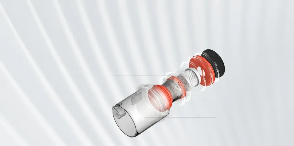 Xiaomi Vacuum Cleaner Dust Mite with UV Light White EU (BHR8276EU) Κυκλωνικό σύστημα φιλτραρίσματος