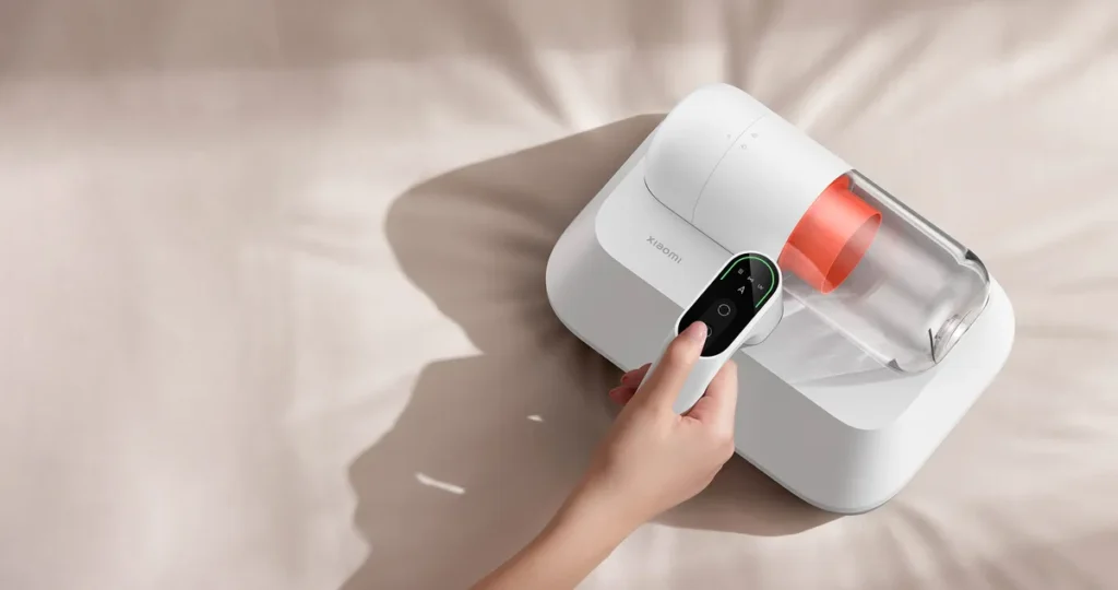 Xiaomi Vacuum Cleaner Dust Mite Pro with UV Light White EU (BHR8943EU) Οθόνη LED και κουμπιά του Dust Mite Pro