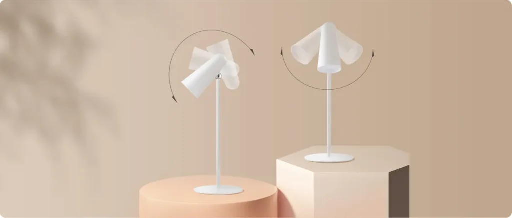 Xiaomi Flexible Rechargeable Lamp (BHR8959GL) Περιστροφή της κεφαλής της Xiaomi Flexible Rechargeable Lamp