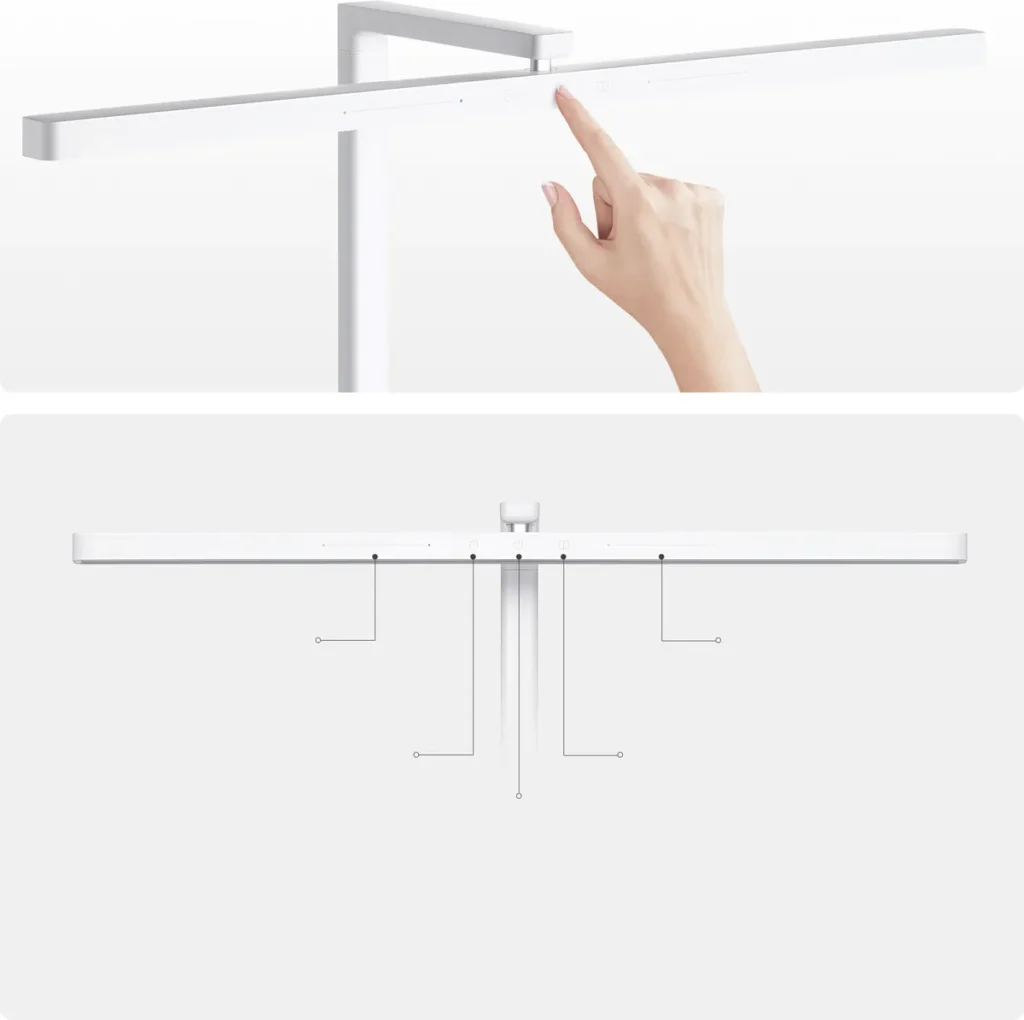 Xiaomi Mi LED Desk Lamp 2 (BHR9186GL) Χειρισμός αφής στη Xiaomi LED Desk Lamp 2