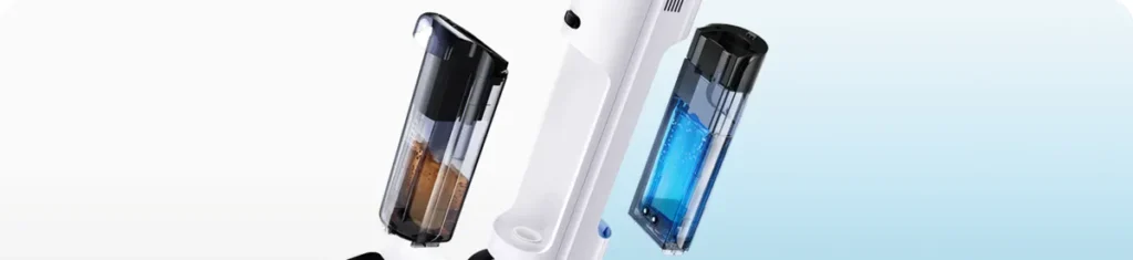 Xiaomi Truclean W20 Wet Dry Vacuum EU Επαναφορτιζόμενο Σκουπάκι Stick 21.6V (BHR8833EU) Δοχεία καθαρού και βρώμικου νερού του Truclean W20
