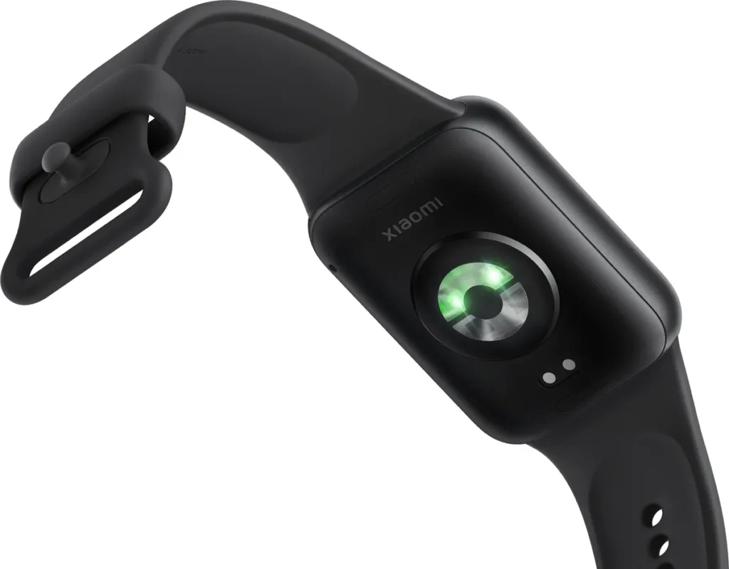 Xiaomi Mi Band 9 Pro Obsidian Black (BHR8710GL) Πίσω πλευρά του Xiaomi Smart Band 9 Pro με οπτικό αισθητήρα παλμού