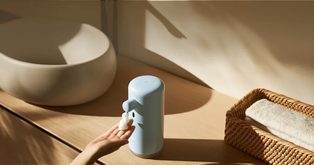 Xiaomi Automatic Soap Dispenser μπλε σε μπάνιο