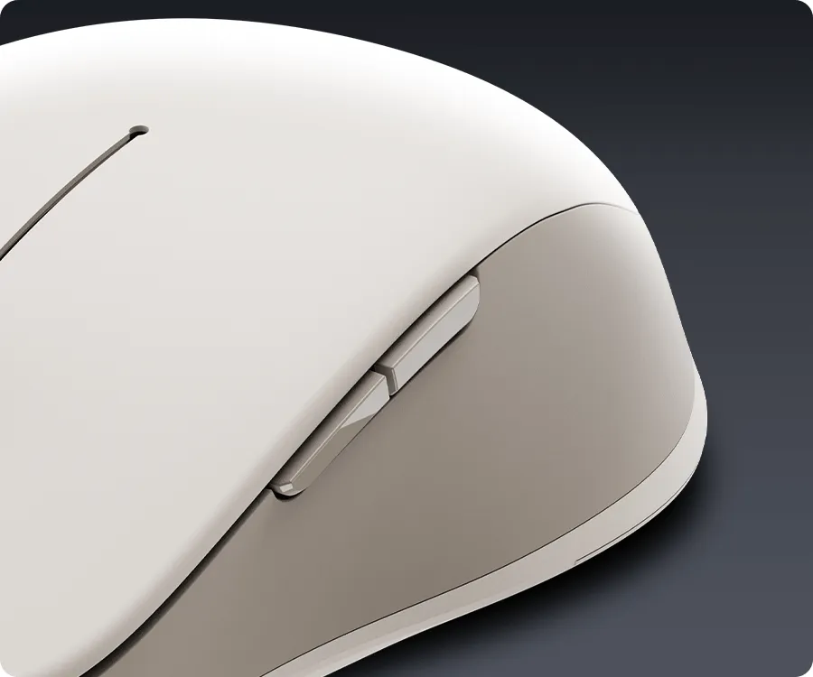 Xiaomi Dual Mode Wireless Mouse 2 White (BHR8849GL) Πλαϊνά πλήκτρα του Xiaomi Dual-mode Wireless Mouse 2 λευκό
