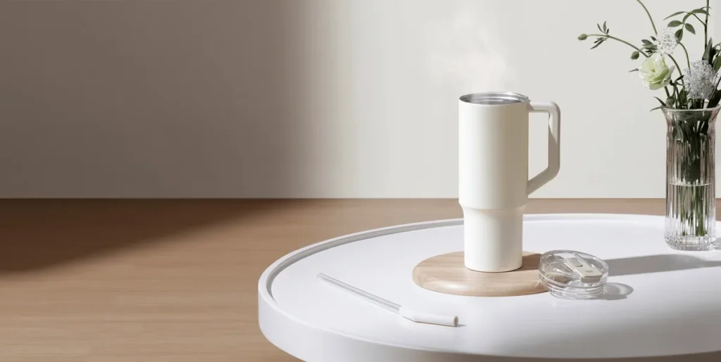 Xiaomi Straw Thermo Mug 1L, White EU (BHR9540GL) Xiaomi Straw Mug 1 L με καλαμάκι