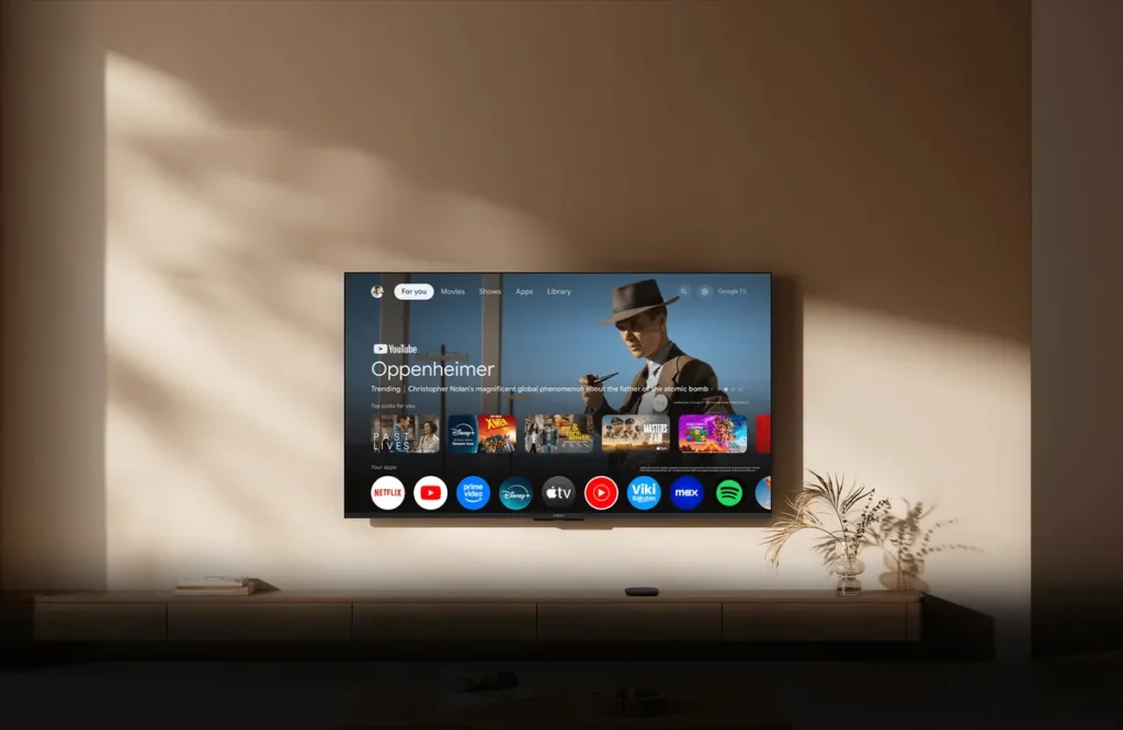 Xiaomi Mi Box S 3rd Gen 32GB Global Version Με EU Πρίζα (PFJ4191EU) Google TV σε τηλεόραση με το Xiaomi TV Box S 3rd Gen