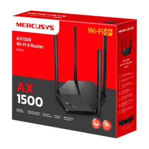 Mercusys AX1500 Dual-Band Wi-Fi 6 Router V2 VPN Support (2.4 & 5GHz) (MERMR60X) – εικόνα 1