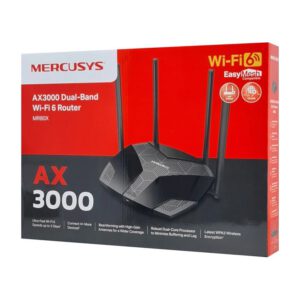 Mercusys AX3000 Dual-Band Wi-Fi 6 Router V2.2 VPN Support (2.4 & 5GHz) (MERMR80X) – εικόνα 4