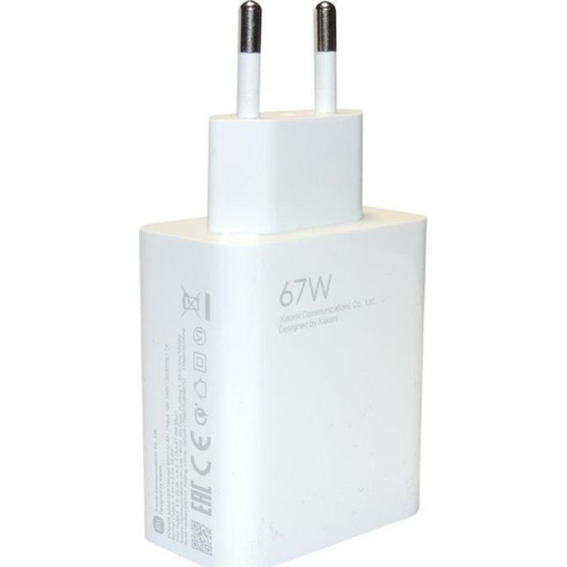 Xiaomi Charger 67W HyperCharge Power Adapter Type-A EU (BHR07SKEU) – εικόνα 1