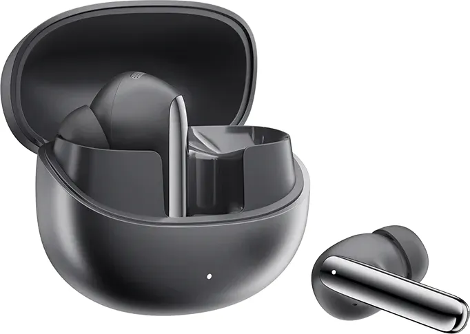 QCY MeloBuds Pro HT08 μαύρα με ανοιχτή θήκη
