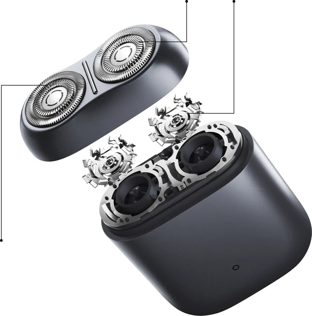 Xiaomi Mi Electric Shaver S200 Silver Ξυριστική Μηχανή Προσώπου Επαναφορτιζόμενη (BHR9528EU) Αποσπώμενη μαγνητική κεφαλή της S200