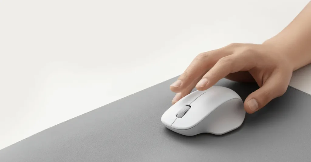 Xiaomi Wireless Mouse Comfort Edition White (BHR9354GL) Χέρι στο Xiaomi Wireless Mouse Comfort Edition λευκό