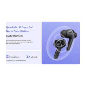 Realme Buds T200 Lite Volt Black (RMA2415-A) – εικόνα 1