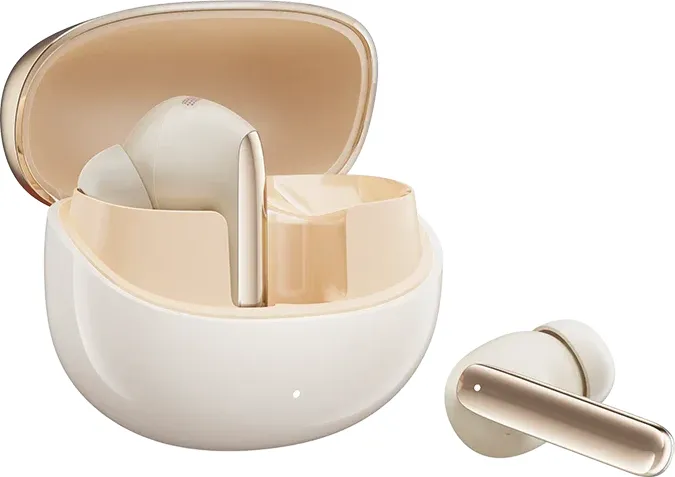 QCY Melobuds Pro HT08 Χρυσά (HT08) QCY MeloBuds Pro HT08 χρυσά με ανοιχτή θήκη