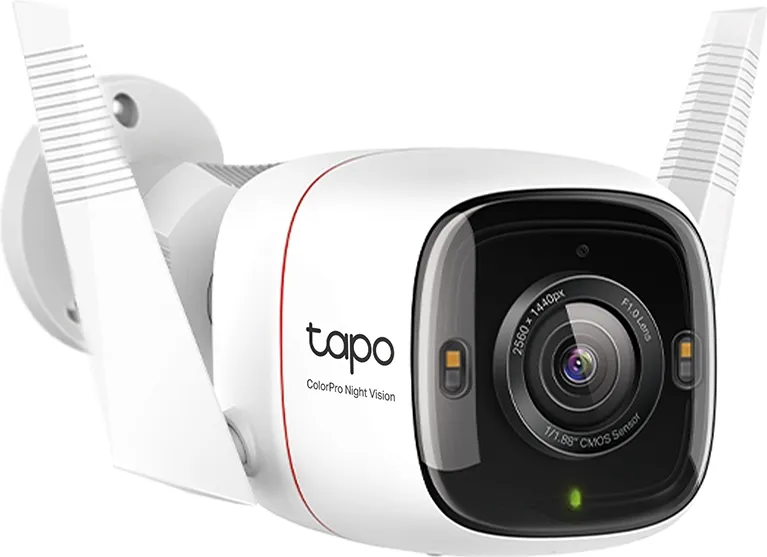 TP-Link Ασύρματη IP Camera Αδιάβροχη Tapo C325WB 2K V2 (TAPO C325WB) TP-Link Tapo C325WB πλάγια όψη με κεραίες