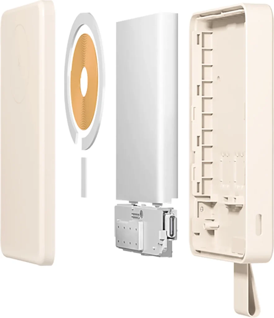 Xiaomi Magnetic Power Bank 6000mAh Beige (BHR9074GL) Εσωτερική δομή του Xiaomi Magnetic Power Bank 6000mAh