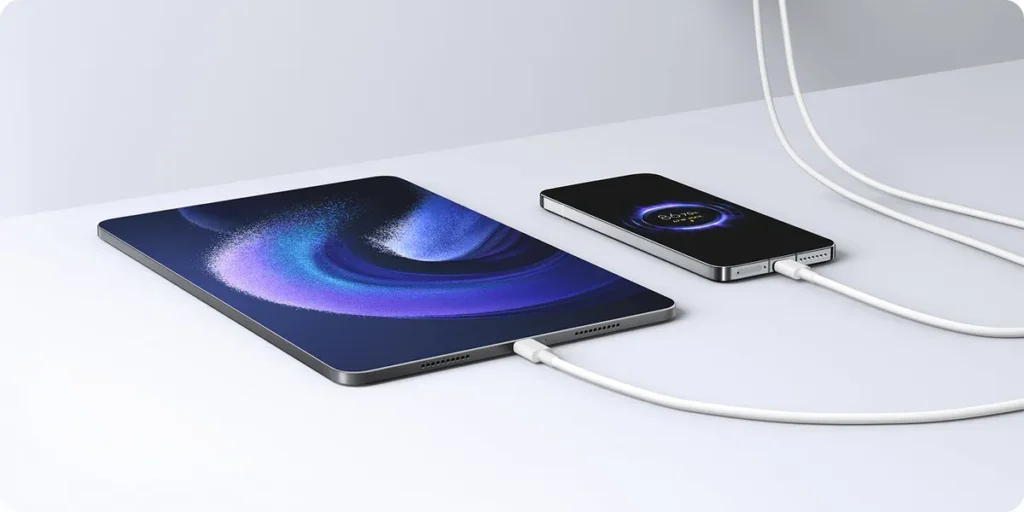 Φόρτιση tablet και κινητού από τον φορτιστή Xiaomi 90W