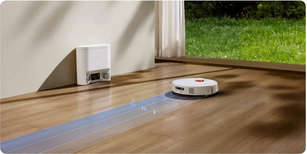 Xiaomi Mi Robot H40 Σκούπα Ρομπότ με Wi-Fi White (BHR07XBEU) Σφουγγάρισμα ξύλινου δαπέδου με τη Xiaomi Robot Vacuum H40