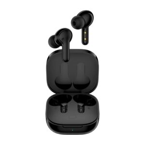 QCY T13 TWS Black Dual Driver 4-mic noise cancel. True Wireless Earbuds – Quick Charge 380mAh