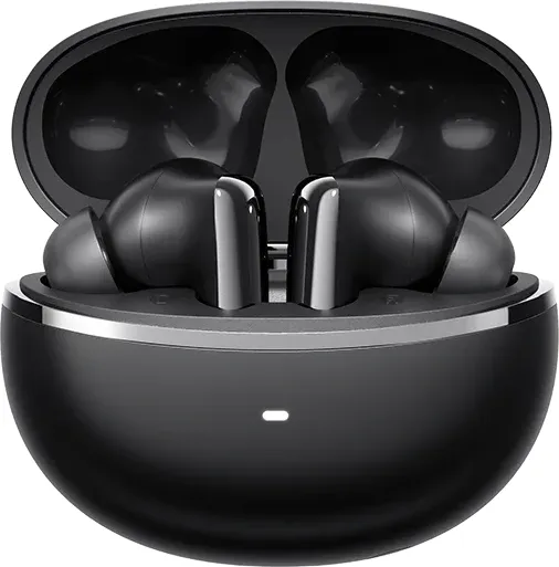 QCY Melobuds N70 ANC Black - HT18 -55db TWS Flagship Hi-Res Earbuds LDAC BT 6.0 IPX5 Wireless charge QCY MeloBuds N70 μαύρα μέσα στη θήκη