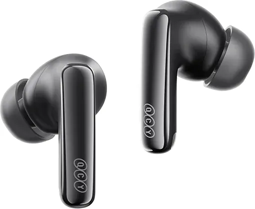 QCY Melobuds N70 ANC Black - HT18 -55db TWS Flagship Hi-Res Earbuds LDAC BT 6.0 IPX5 Wireless charge Ακουστικά QCY MeloBuds N70 μαύρα