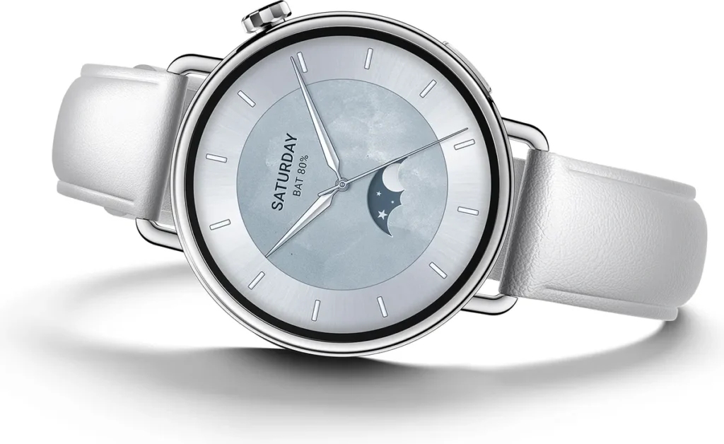 Xiaomi Watch S4 41mm White (BHR07VUGL) Xiaomi Watch S4 41mm σε λευκό χρώμα με δερμάτινο λουράκι