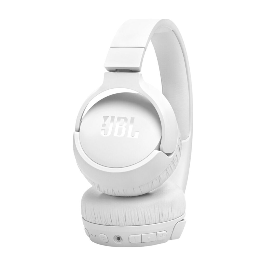 Πλαϊνή όψη JBL Tune 670NC λευκά