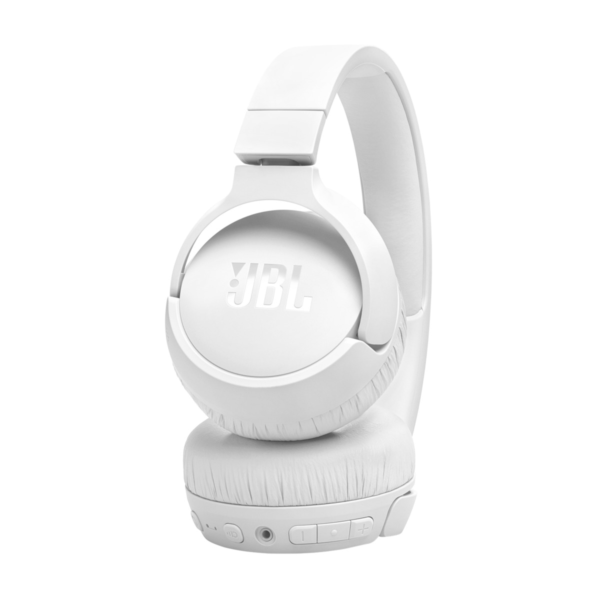 Πλαϊνή όψη JBL Tune 670NC λευκά
