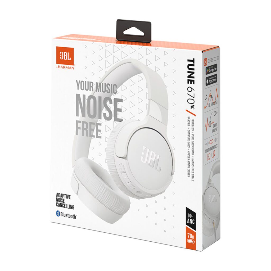 Ακουστικά JBL Tune 670NC Λευκά (JBLT670NCWHT) – εικόνα 1