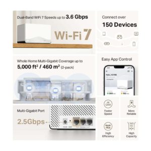 Mercusys BE3600 Whole Home Mesh H27BE (2-pack) Wi-Fi 7 System (HALO H27BE(2-PACK) – εικόνα 7