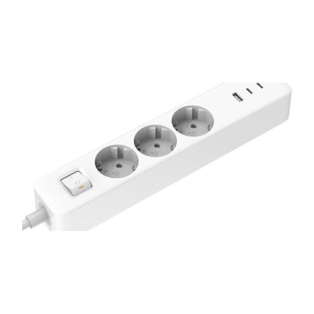 Xiaomi 20W Power Strip 2C1A (3 πρίζες, 2 USB-C, 1 USB-A) 1.4m, White EU (BHR07UKEU)